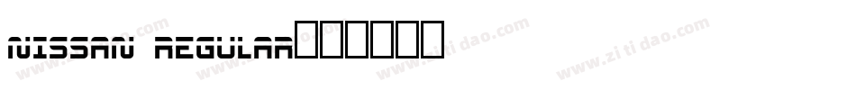 Nissan Regular字体转换